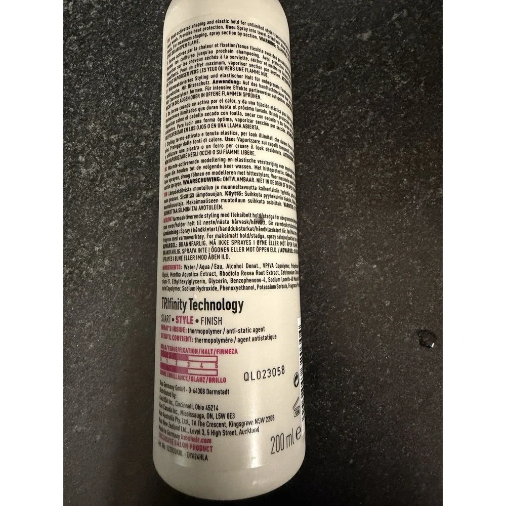 kms Therma Shape Hot Flex Spray‎ Heat-Activated Shaping & Hold 6.7 oz